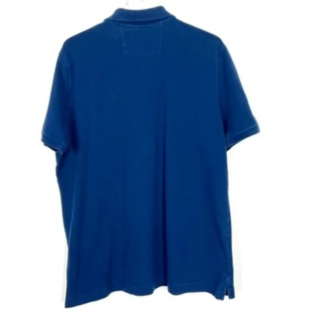 Banana Republic Polo Shirt Men's XL Navy Blue Short Sleeve Golf Preppy Casual